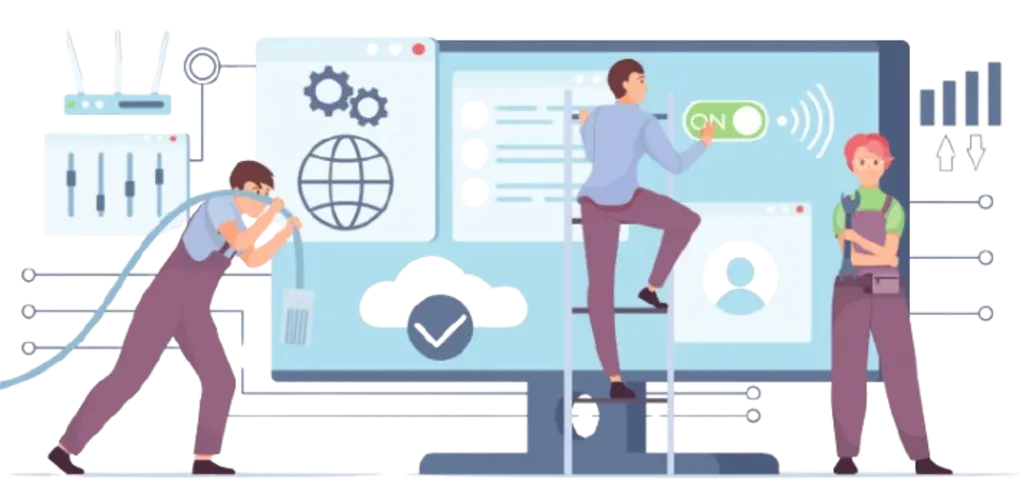 Expert Engineers assisting IT issues through helpdesk