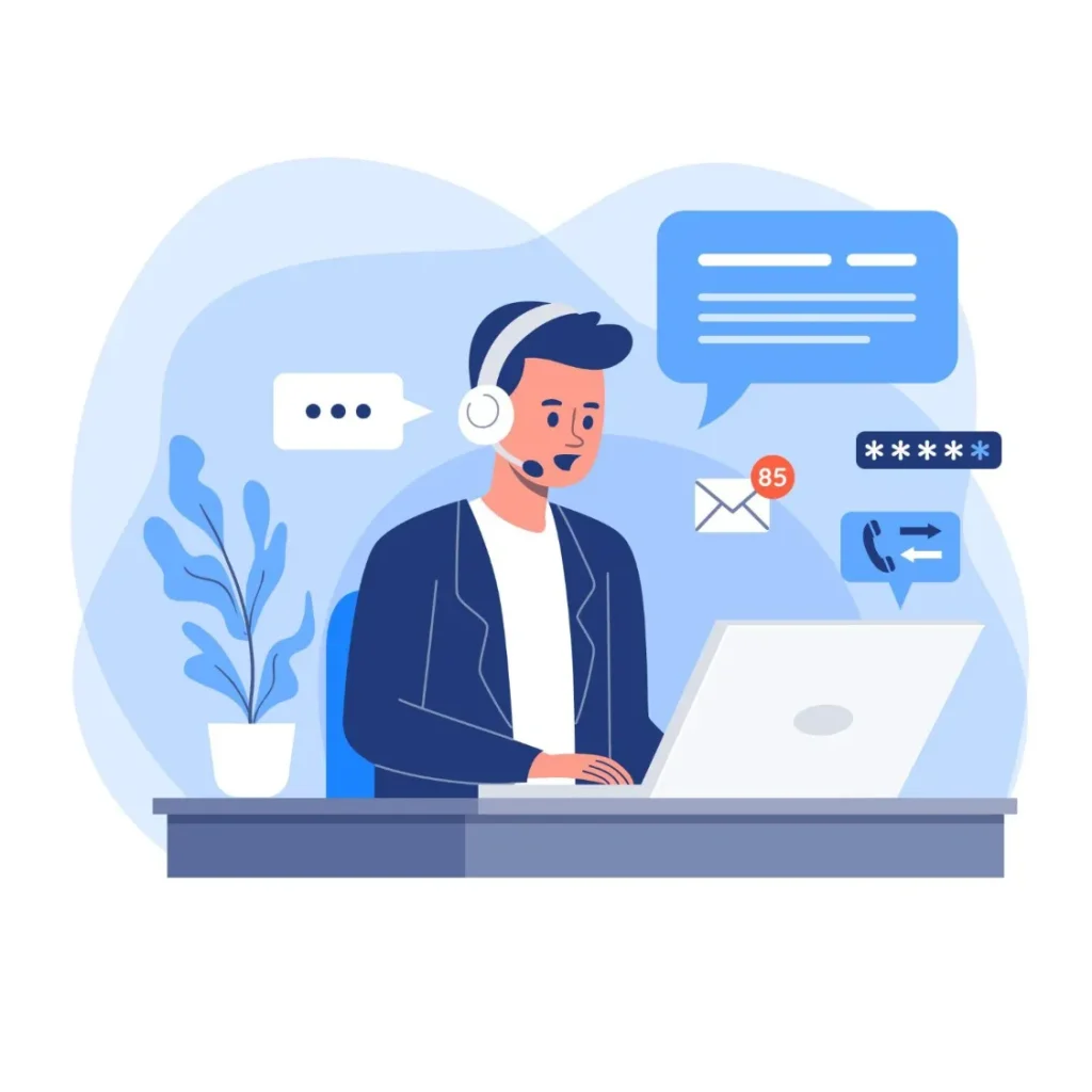 IT Helpdesk Support engineer dealing the client email issue