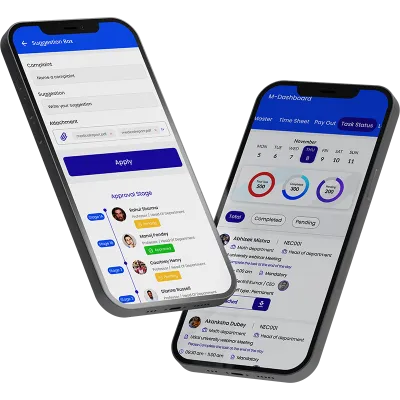 Mobile App Dashboard of Geofencing Attendance