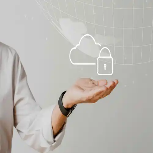 IT AMC Services hand holding cloud system with data protection Data backup and recovery AMC