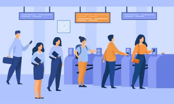 Queue system in hospital waiting area improving patient flow in Abu Dhabi